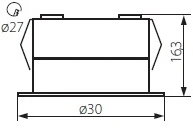 Встраиваемый точечный светильник светодиодный Kanlux IMBER 23520 (12V, круглые, IP65)