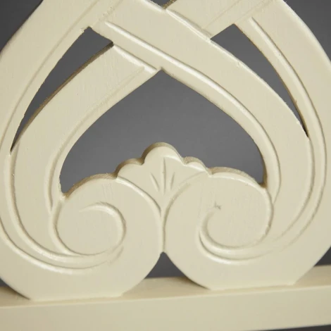 Стул -Андромеда/ Andromeda Ivory white, ткань коричневая S168-7 (дерево гевея)