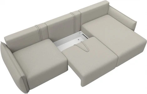 Диван угловой Лига-051 НПБ Лонг угол универсальный Лига Диванов (Рогожка) арт.128659