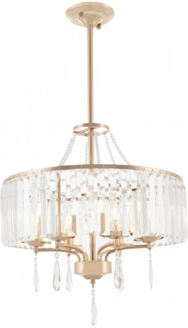 Подвесная люстра хрустальная на штанге Arte Milano Sorrento-1009 371009/6/300/500 GD (220V)