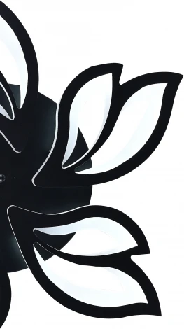 Потолочная люстра Natali Kovaltseva HIGH-TECH LED LAMPS 82006 BLACK (регулировка яркости, 220V, пульт управления, цветы)