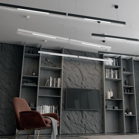 Светильник подвесной/накладной линейный светодиодный Novotech Iter 358872 (220V, на тросе)