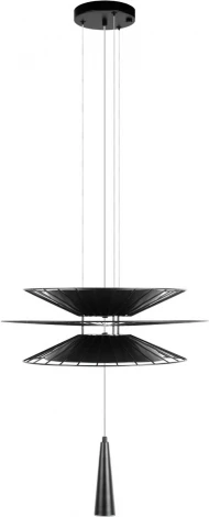 Подвесной светильник Loft It Star 10141B/400 Black (220V, на тросе, круглые, летающая тарелка)