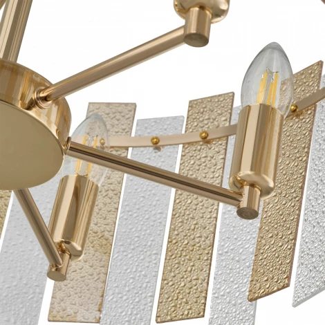 Подвесная люстра хрустальная на штанге Arte Milano Sorrento-2109 372109/5/350/390 GD (220V)