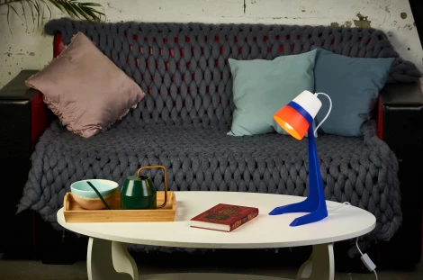 Настольная лампа Uniel ULO ULO-K22 D/E14/A WHITE/BLUE/RED