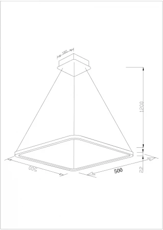 Подвесной светильник светодиодный V2271-PL Bright LED*40W