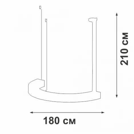 Подвесной светильник светодиодный Vitaluce V2119DT-1/1S