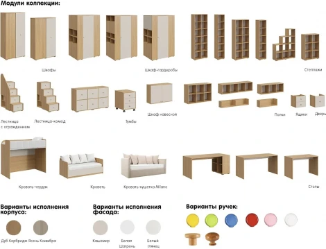 Компьютерный стол Play ОГОГО Обстановочка! (ЛДСП/Светлое дерево) арт.334575