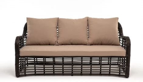 "Ницца" диван из искусственного ротанга трехместный, цвет бронзовый 4SIS арт.УТ-00006753
