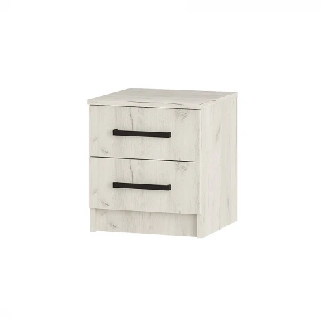 Тумбы прикроватные БТС Фиеста (2 шт.), Дуб крафт белый
