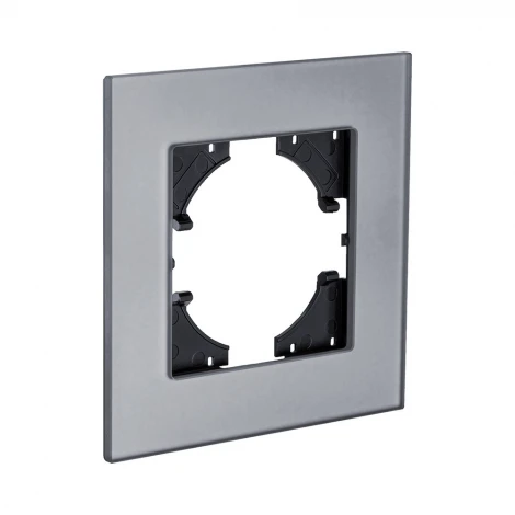 Рамка 1-постовая стекло серый Kollinger Reflex MG RM1GY