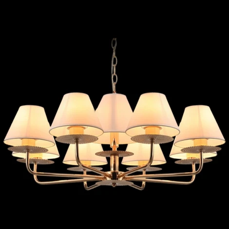 Подвесная люстра ILLUMICO IL6197-9P-17 GD (220V, на цепи)