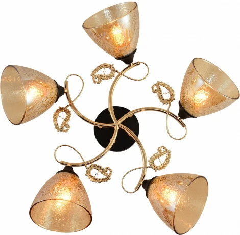 Потолочная люстра на штанге Reluce 01321-0.3-05 FGD+BK (220V)