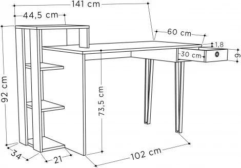 Стол письменный LEVE LOYD STUDY TABLE