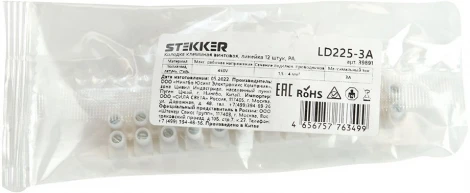 Клемма винтовая 12 пар Stekker 39891
