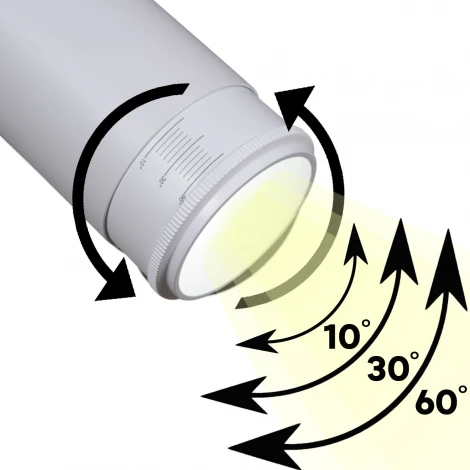 Трековый светильник светодиодный однофазный 220В Reluce 06650-9.3-LED10/20/30W CCT WT