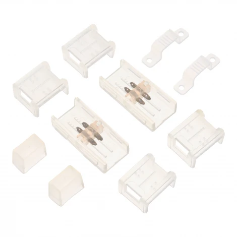 Комплект: соединитель-коннектор, фикс. клипса, заглушка Wolta WTB-WBT-SMD-220V-A для светодиодной ленты SMD 220В