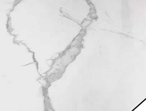 Стол DikLine SFE160 Керамика Белый мрамор/подстолье черное/опоры черные (2 уп.) 00-00069621