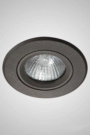 Встраиваемый точечный светильник под гипсокартон AM Group AM12 AM03 BK (220V, круглые)