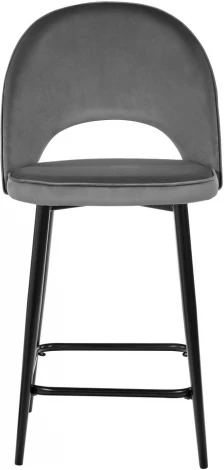 Стул Bradex Home полубарный Leo темно-серый с жаккардом, с поворотным механизмом (RF 0269)