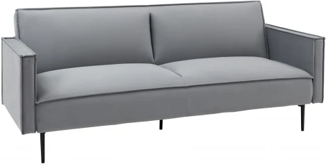 Диван прямой Stool Group Кассель велюр серый УТ000035882