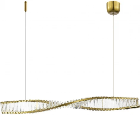 Подвесной светильник ST Luce Elica SL6205.323.01 Латунь/Прозрачный LED 1*25W 3000K (220V, на тросе)