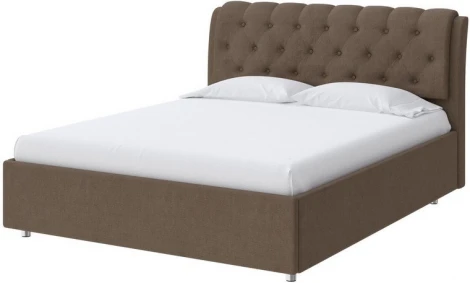 PROxSON Кровать Chester (Ткань: Рогожка Тетра Ореховый) 90x200