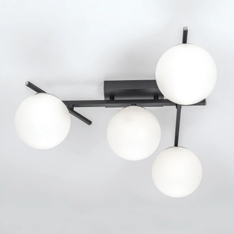 Потолочная светодиодная люстра на штанге с пультом управления Citilux Dorsy CL223142 (плафоны шарики) (регулировка яркости, 220V, шарики)