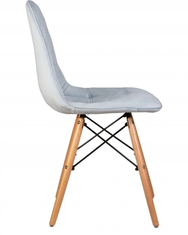 Стул обеденный BENNET (ножки светлый бук, пудрово-голубой велюр (HLR-15))