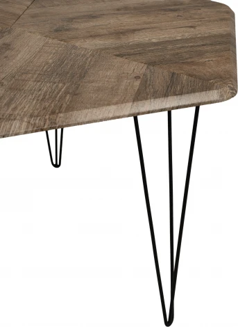 Стол журнальный BeautyStyle 23 дуб крымский состаренный/черный Mebelik арт.009002