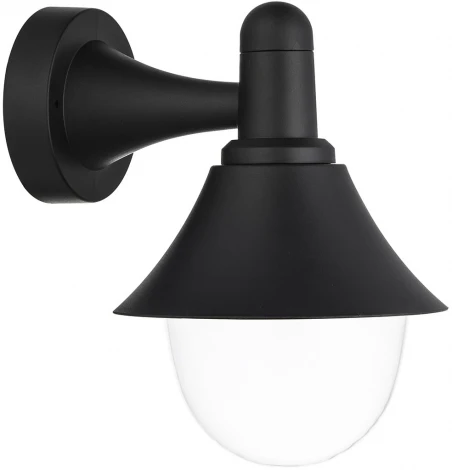 Уличный настенный светильник Escada 30009 30009W/01 E27*60W IP44 Black (220V)