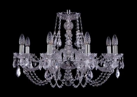 Подвесная люстра Bohemia 1406 1406/8/240/Ni/Leafs