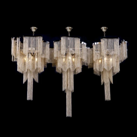 Подвесная люстра Loft It Stream 10208/1400R Gold (220V, на цепи)