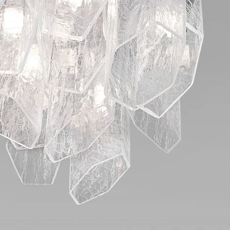 Потолочная люстра Wi-Fi Bogate's Iceberg 381/10 (220V, управление смартфоном, голосовое управление, умный дом - Minimir Home, Алиса, Маруся, Салют, круглые)