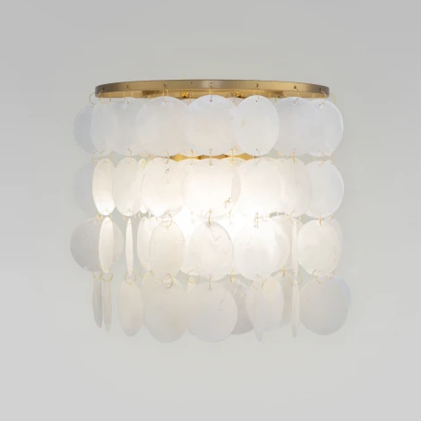 Бра Eurosvet Sandra 60084/2 латунь/перламутр (a071169) (220V)