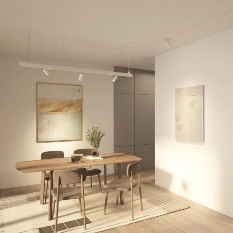 Трековый светильник светодиодный однофазный Denkirs Simple Spot DK8110-WH 220V 10W 3000K, белый