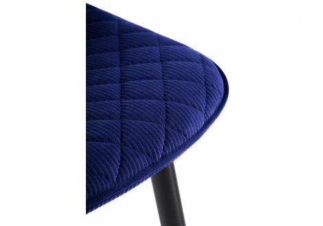 Стул Woodville на металлокаркасе Capri dark blue / black 11947