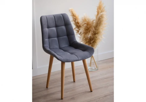 Стул деревянный Челси 360 темно-серый (zd 995) / светлое дерево np 632463