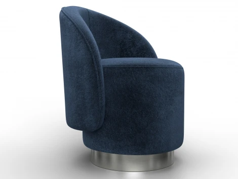 Кресло Лига-108 (Фанера,ДСП,Брус,Велюр/Синий) Лига Диванов 136471