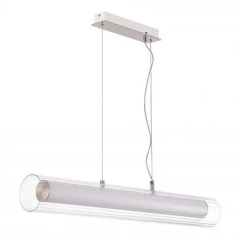 Подвесной светильник светодиодный Никель/Белый Прозрачный LED 1*33W 3000K/4000K ST Luce Enfys SL2010.103.01
