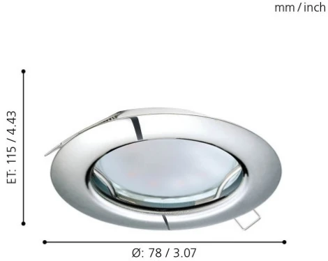 Встраиваемый точечный светильник Eglo Peneto 94236 (220V)