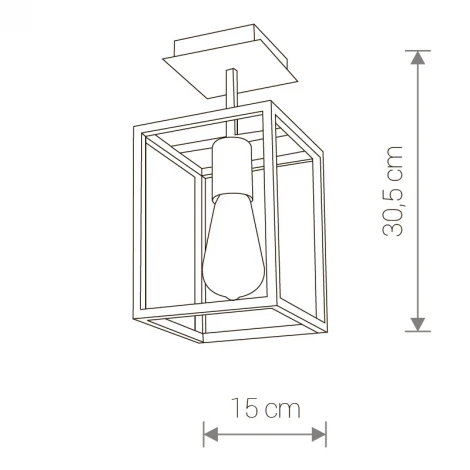 Потолочная люстра на штанге Nowodvorski Crate 9045 (220V, куб)
