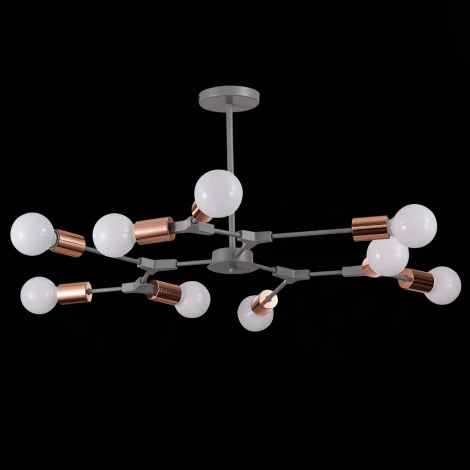 Потолочная люстра на штанге Evoluce Palare SLE106403-09 (220V, молекулы)