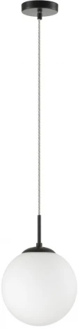 Подвесной светильник Lumion Summer 6510/1B SUSPENTIONI черный E27 1*60W 220V (на проводе, шар)