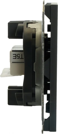 Розетка Ethernet RJ-45 (черный) Stekker Эмили 49848