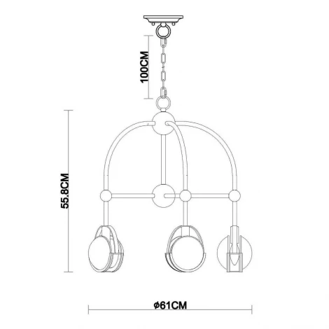 Подвесная люстра Vele Luce Sambuco VL1222L05