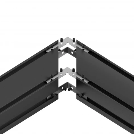 Комплект угловых соединителей для шинопровода под натяжной потолок, серебристый, 4 шт. Hesby Lighting ElDeko HSBL_0190