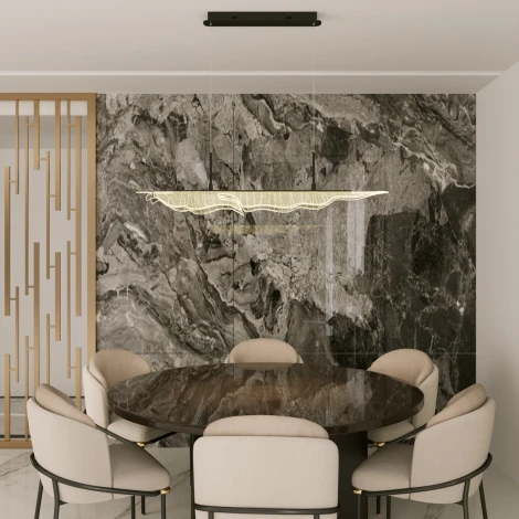 Подвесной светильник Novotech Foglio 359323 черный диммируемый, с ПДУ IP20 LED 36W 220V (на проводе)