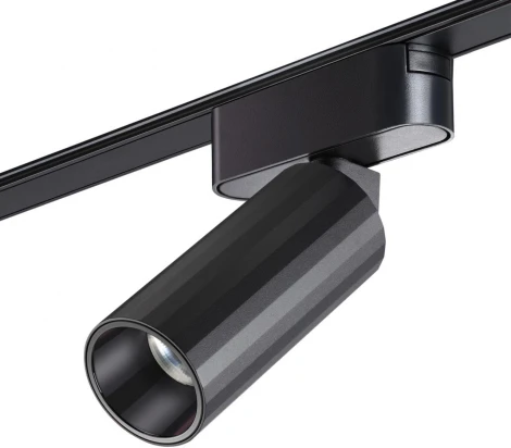 Трековый светильник Novotech Smal 359258 SHINO черный для низковольтного шинопровода IP20 LED 12W 48V 1020Лм 3000К (круглые)