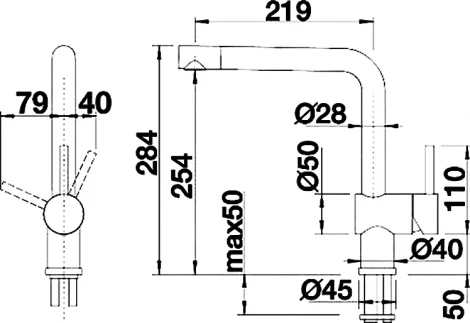 Смеситель Blanco Linus 514019 для кухонной мойки